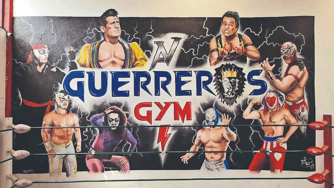 Murales de la Lucha Libre en México. Foto: (Sergio Trejo. El Gráfico)